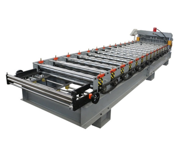 Afrika Populair ontwerp golfvormige trapezoïdale staal metaal ijzeren dakplaten rolvormende machine