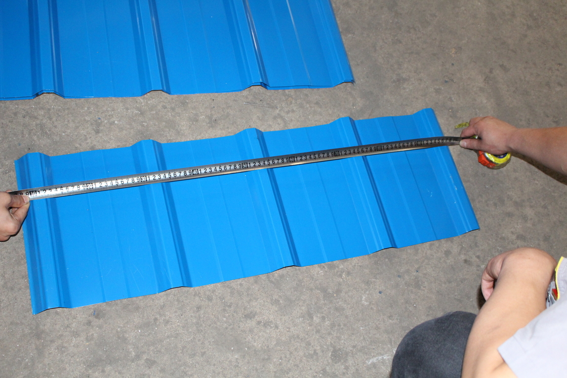 840/850 0.6mm Dubbel Laagbroodje die Machine voor het Blad van het de Vloerdek van het Dakblad vormen