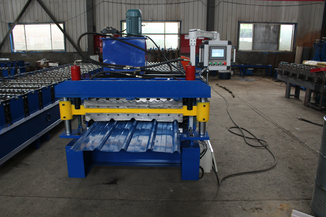 840/850 0.6mm Dubbel Laagbroodje die Machine voor het Blad van het de Vloerdek van het Dakblad vormen