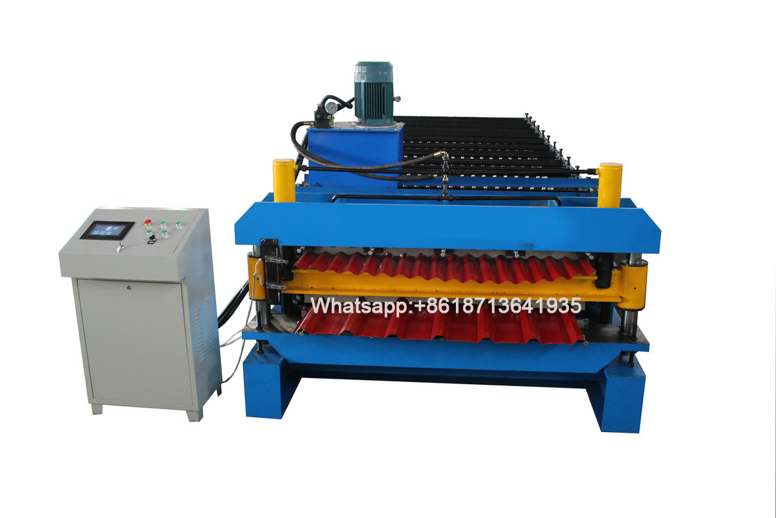 Full Auto-Dubbel de Laagbroodje die van het Bladmetaal Machine 15 vormen - 18m/Min Hydraulic