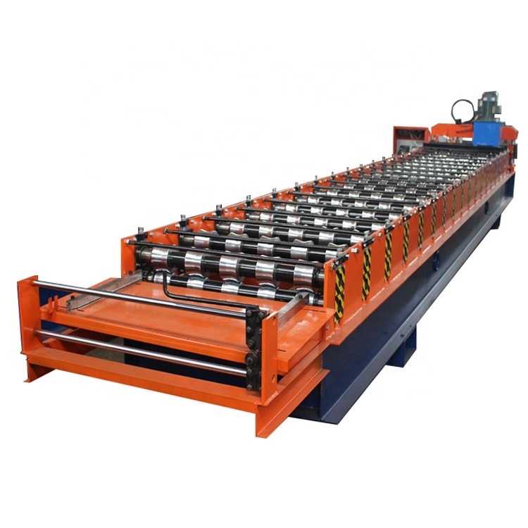 Trapezoïdetype 5 Rib Hydraulic Cutting Roof Tile-Broodje die Machineplc Controle vormen