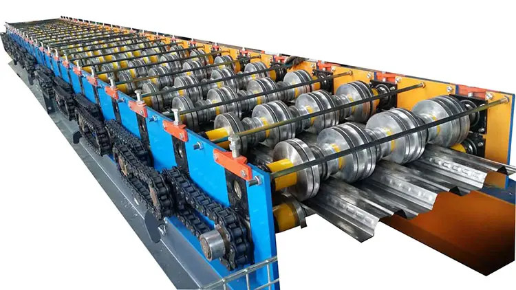22KW van het Staaldecking van de motormacht de Vloerbroodje die Machine 10-12m/Min vormen