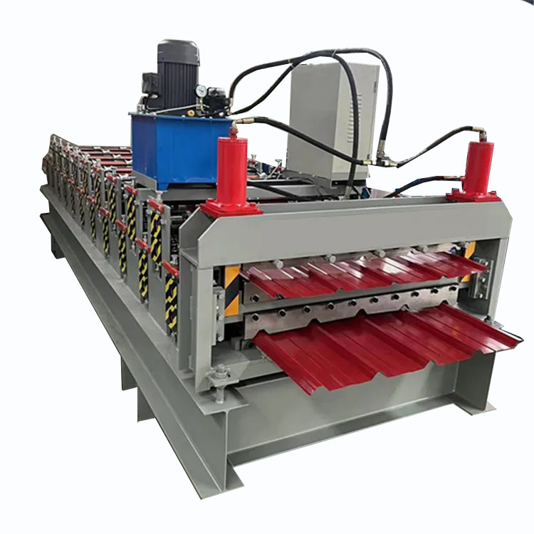Geautomatiseerd materieel Dubbel de Laagbroodje die van PPGI het Staaltegel vormen die van de Machinekleur Machine maken