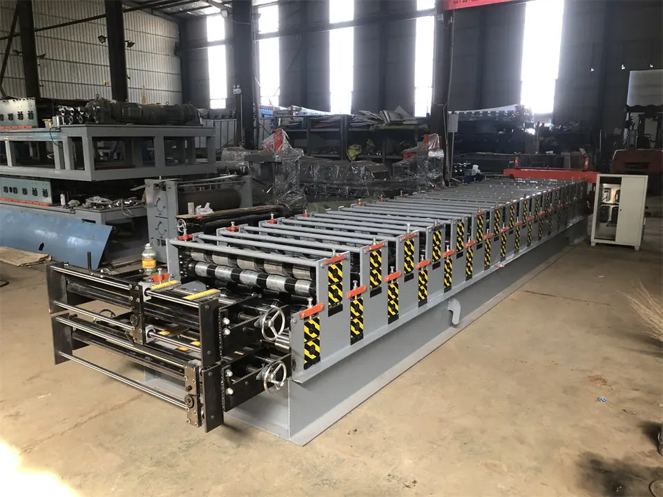 Broodje die van het de Laagdak van het kleurenstaal het Dubbele Machine voor Metaalblad het Maken vormen