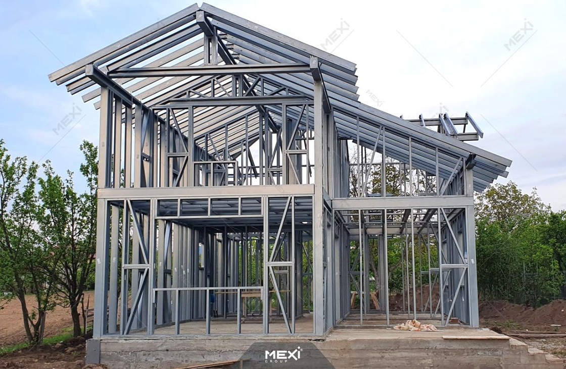 2024 Beste prijs Hoge rechte lichte stalen villaframe rolvormmachine
