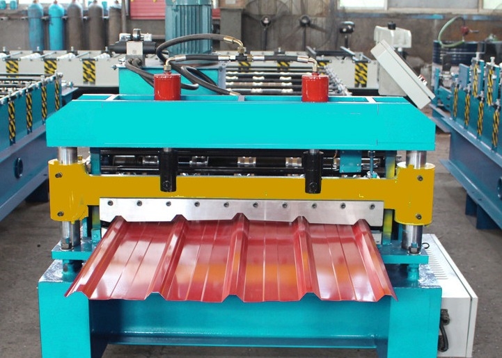High Speed 45# Steel Roof Roll Forming Machine voor aluminium en kleurstaal