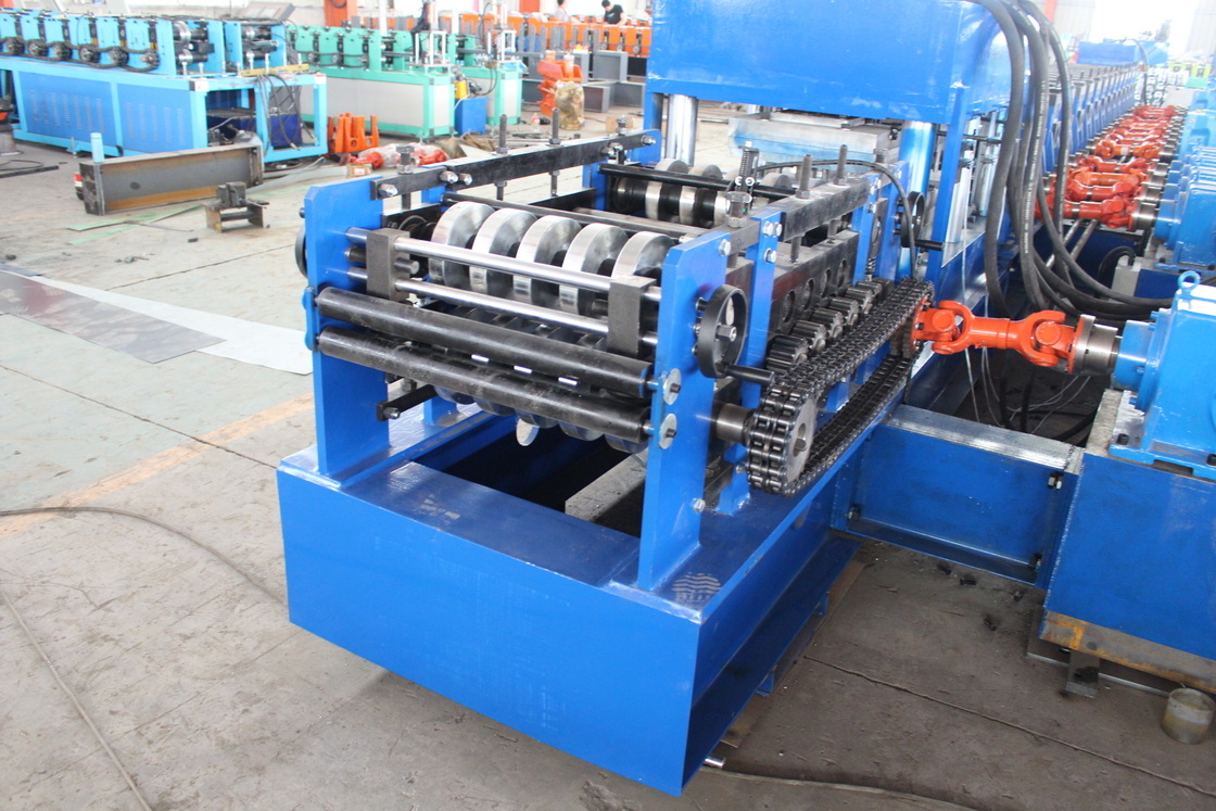 2024 11kw 5.5kw GI Highway Guardrail Roll Forming Machine Cr12Mov Snijblad Materiaal