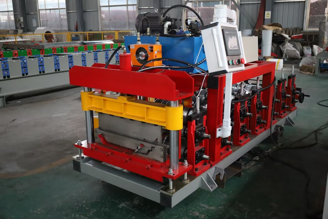Draagbare Snap Lock Standing Seam Roll Forming Machine voor 0,3-0,8 mm dikte
