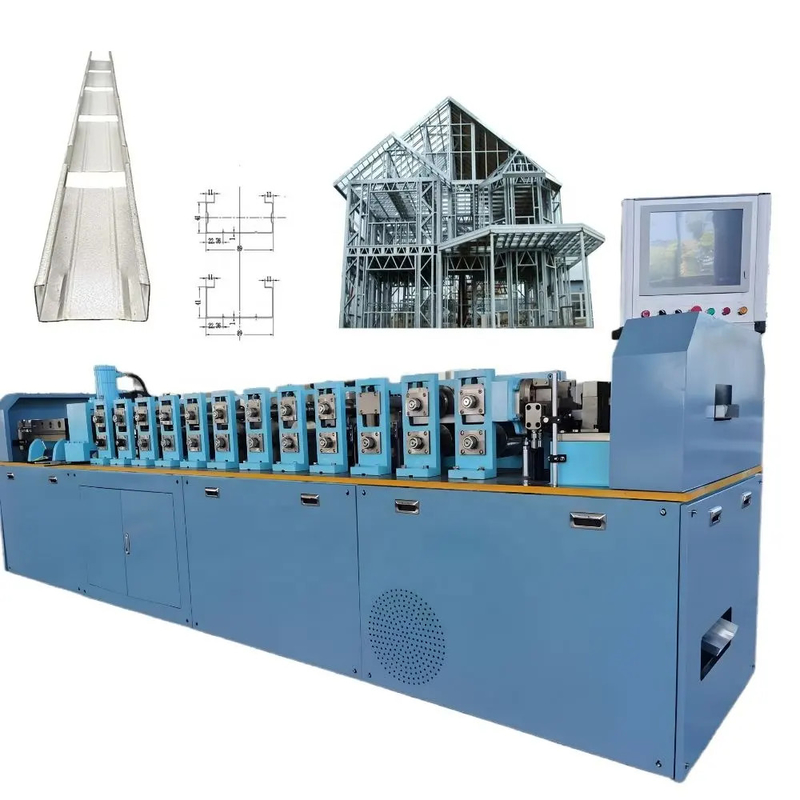 0.8-1.6mm Meerdere maten C89 C140 C200 Lichte stalen framing machine Lichte gauge roll vormmachine voor prefab huis