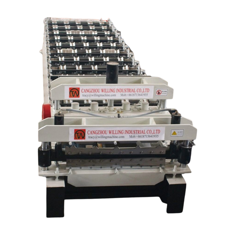1250 mm breedte dubbele laag Ibr Roof Tile Roll Forming Machine Voor de bouw