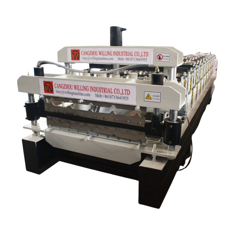 1250 mm breedte dubbele laag Ibr Roof Tile Roll Forming Machine Voor de bouw