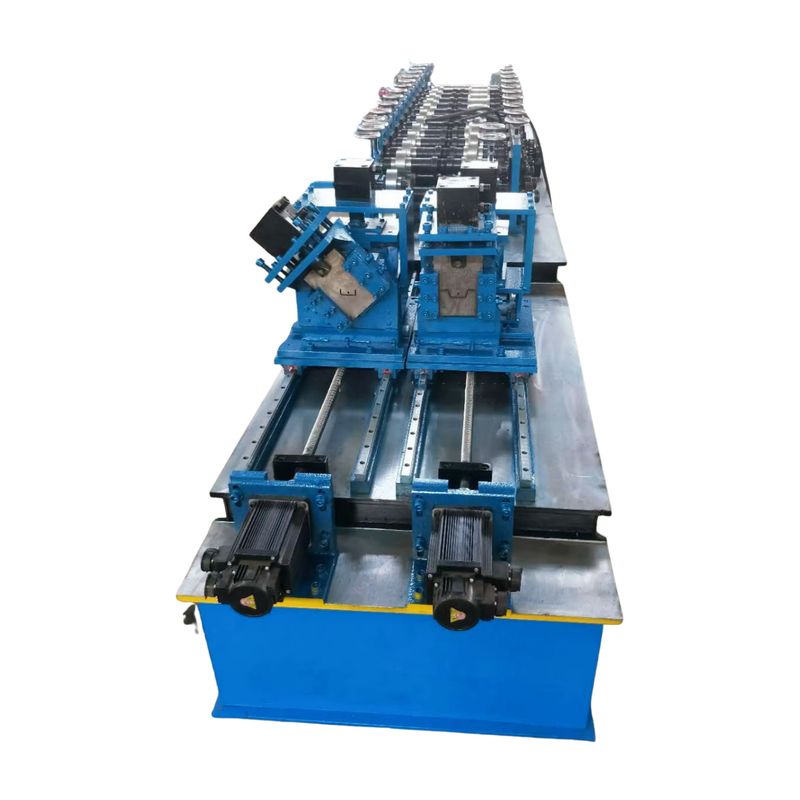 Aanpasbare dubbele rijen C U stud en track roll vormmachine snelheid 10-25m/min
