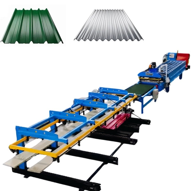 Hoog efficiënte economische dubbele laag Trapezium dakplaat rolvormende machine te koop