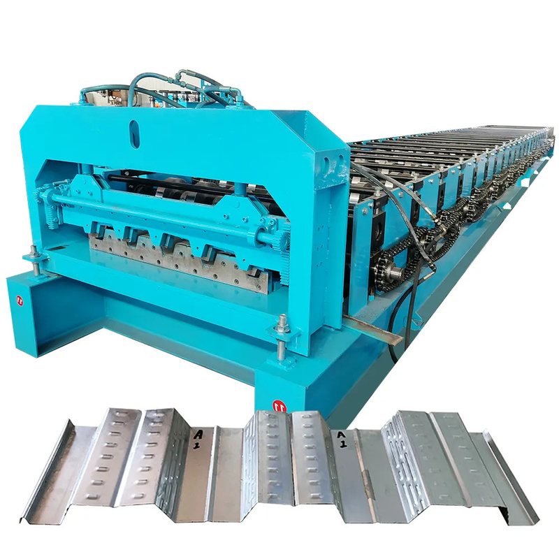 36''High Speed Type B Roof / Floor Deck Roll Forming Machine met hydraulische snijmodus en rolmateriaal