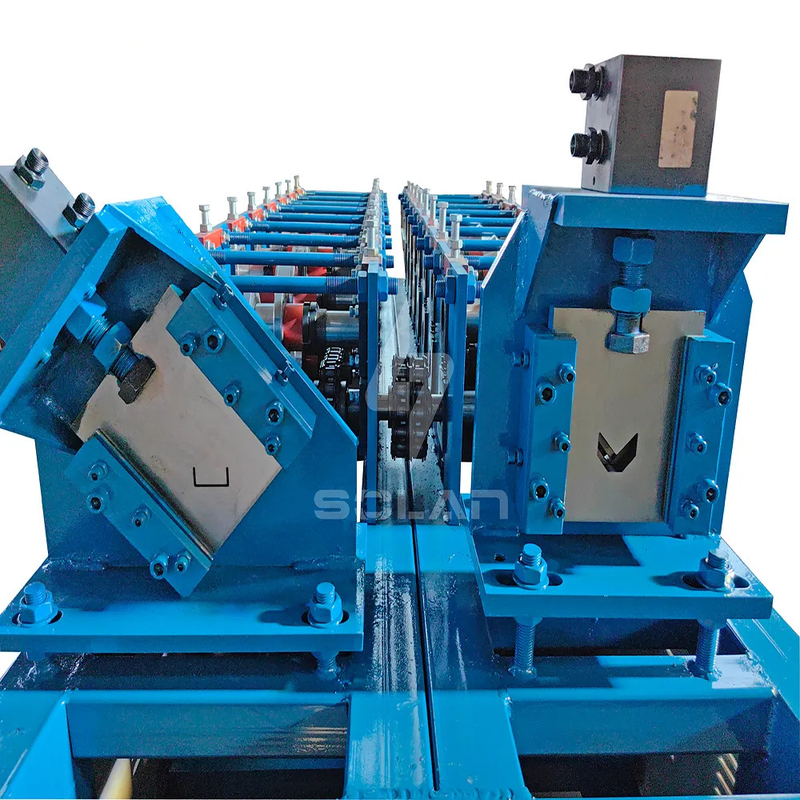 C U Stud Met Punching Stud En Track Roll Forming Machine Met hoge snelheid