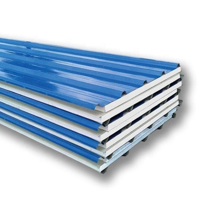 Hoog snelheids EPS Rockwool Sandwich Roof Tile Panel Productie Lijn voor de bouw