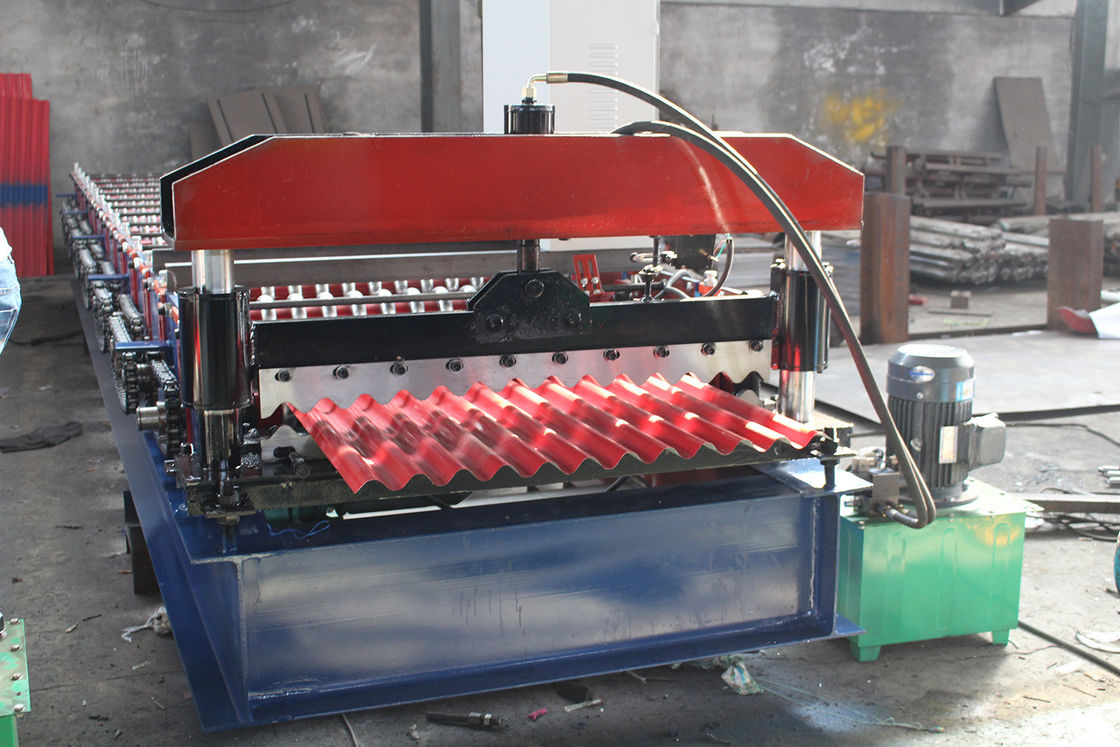 380v 50hz gegolfde dakplaat rolvormende machine Stabiele prestaties lange levensduur