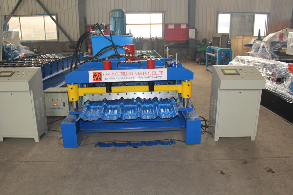 380v 50hz 2025 nieuw ontwerp Aanpassing Galvalume Roof Panel Roll Forming Machine Plc