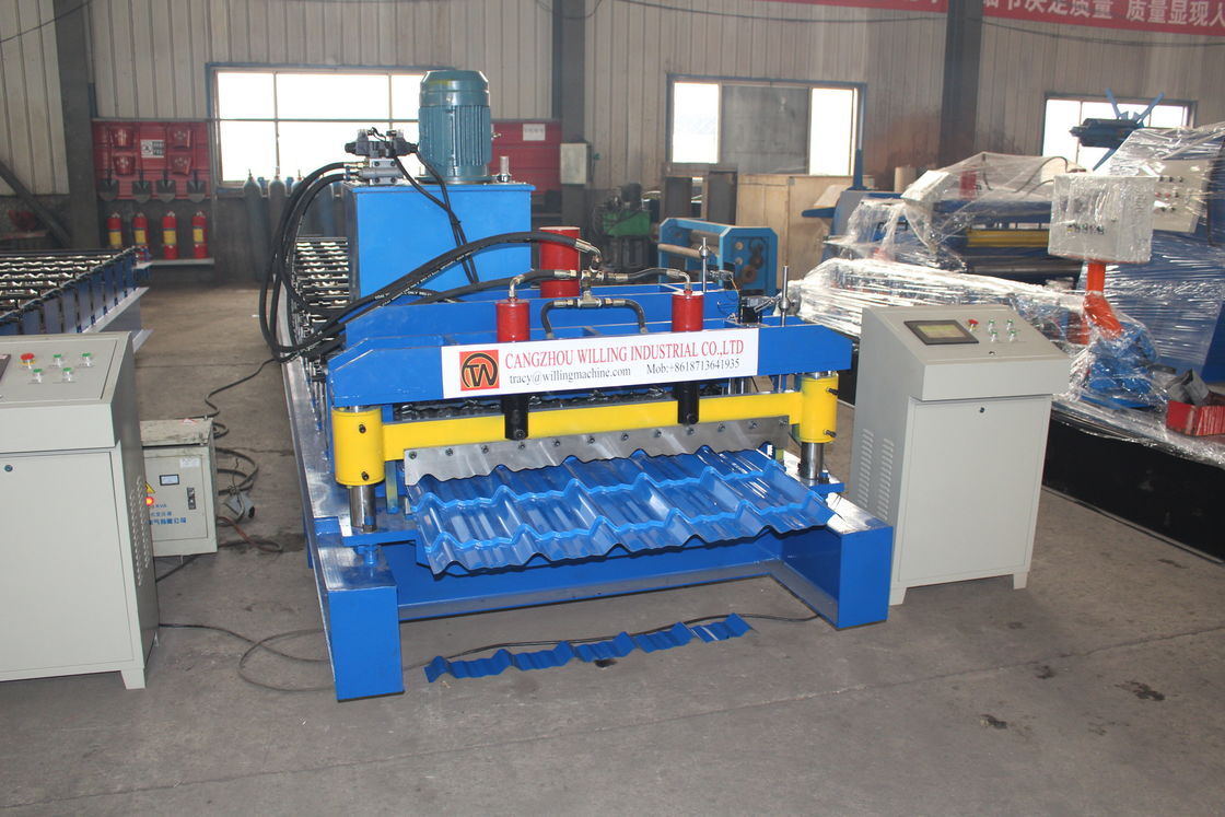 380v 50hz 2025 nieuw ontwerp Aanpassing Galvalume Roof Panel Roll Forming Machine Plc