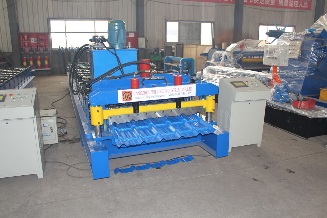 380v 50hz 2025 nieuw ontwerp Aanpassing Galvalume Roof Panel Roll Forming Machine Plc