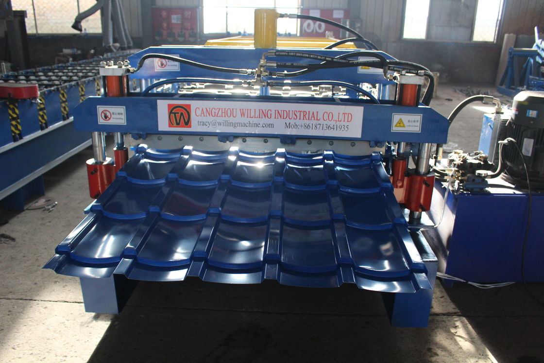 IBR Gelaste dubbele laag dakplaat rolvormende machine 15m/min Voor Ppgi-paneel dak