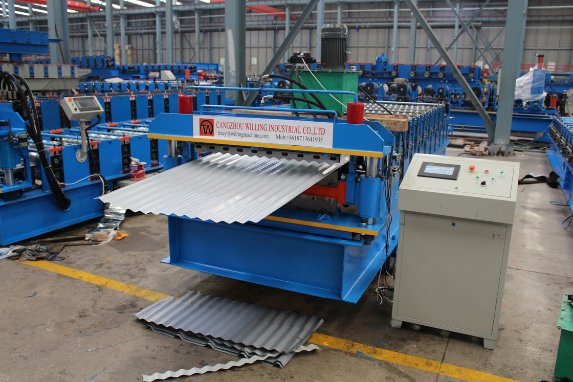 2025 factory price hot sale Trapezoidal and glazed Double Layer Roof sheet roofing tile Forming Machine