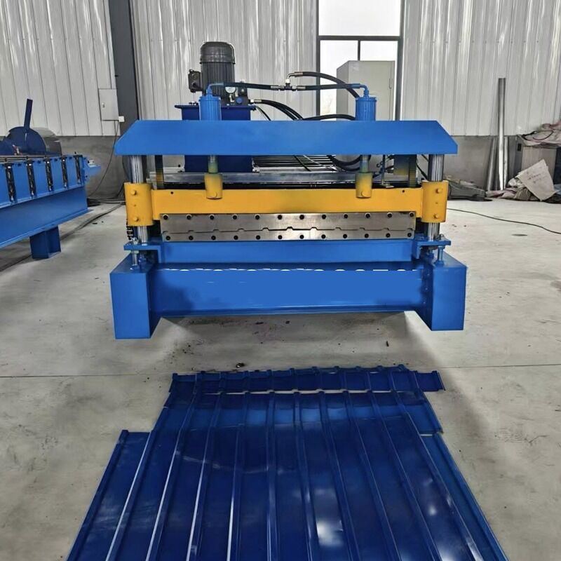het Blad dat van het het Staaldakwerk van 380V 50HZ 3P Rib Panel Roll Forming Machine Machine maakt