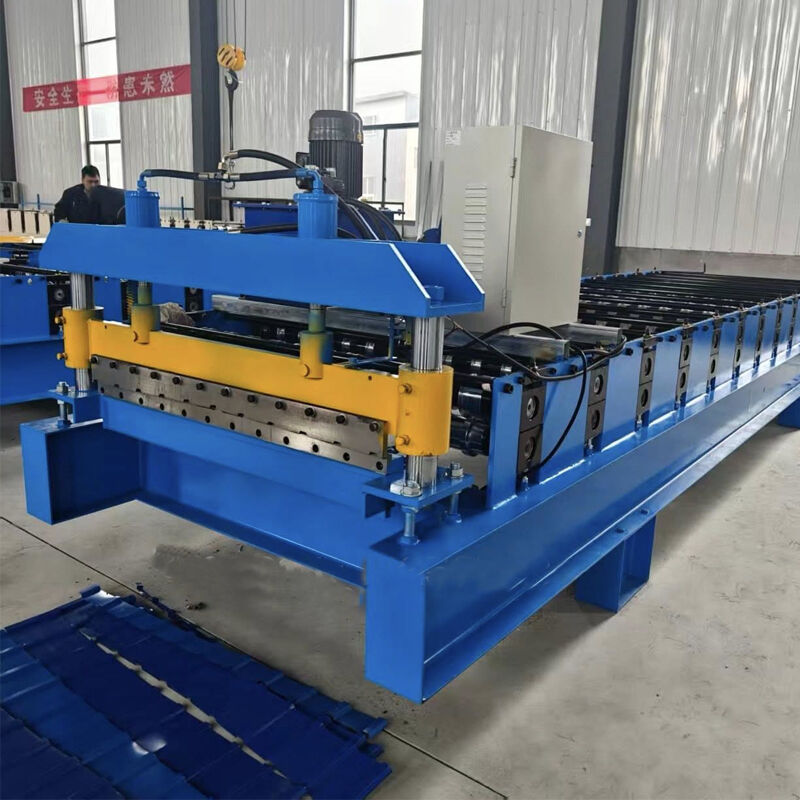 45 Stalen rolstof keten aandrijving tegel dakplaat maken machine gebouwd om consistente en operationele stabiliteit te leveren