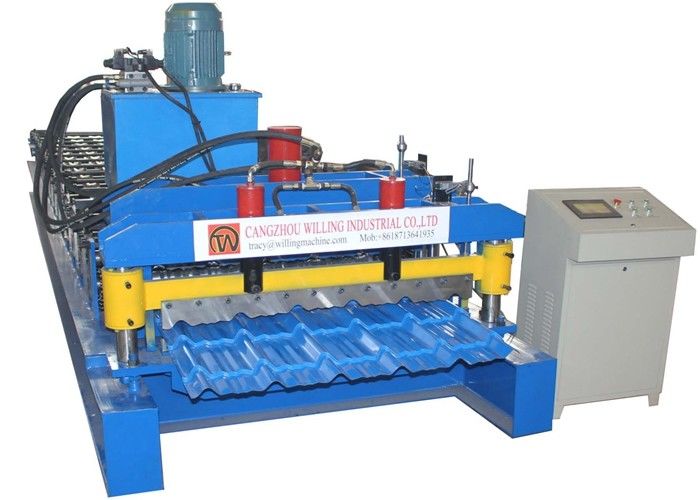 Het volledige Automatische Dakblad verglaasde Tegelsbroodje Vormt Machine steptile type