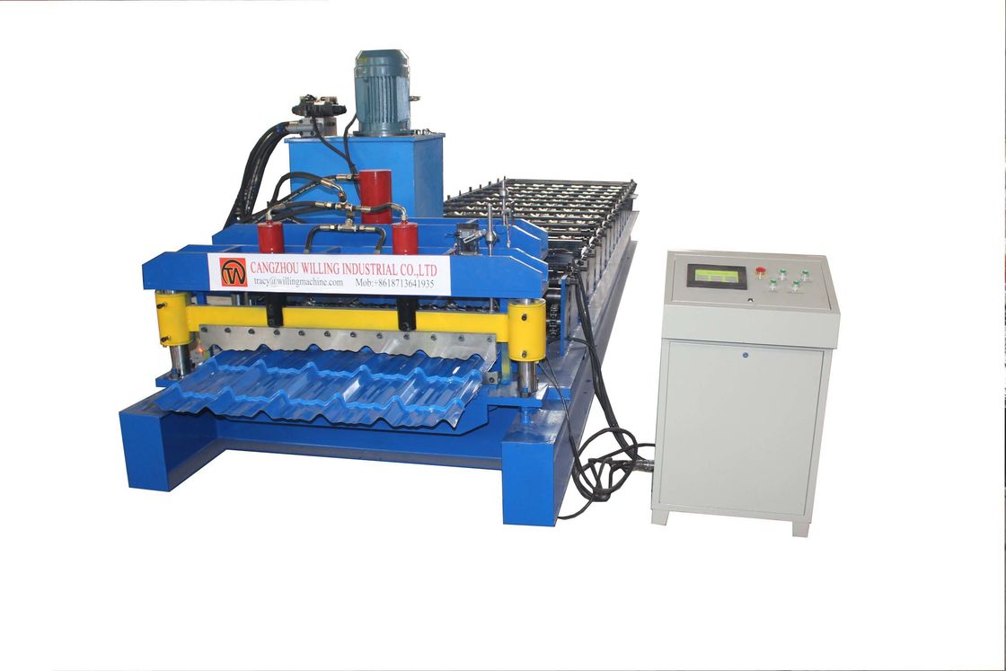 Het volledige Automatische Dakblad verglaasde Tegelsbroodje Vormt Machine steptile type