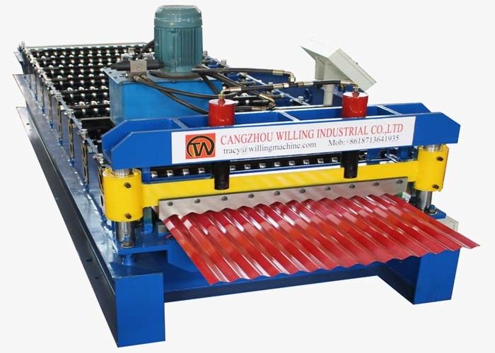 0.30.6mm Dakbroodje die Machinepi/ggpi 9 Rijen Golfblad vormen die Machine maken