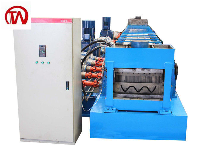 2024 11kw 5.5kw GI Highway Guardrail Roll Forming Machine Cr12Mov Snijblad Materiaal