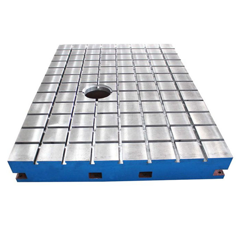 Het GietijzerBedplaten van de motortest Een Gat in Middenvierkants 1500 X 1500 MM.