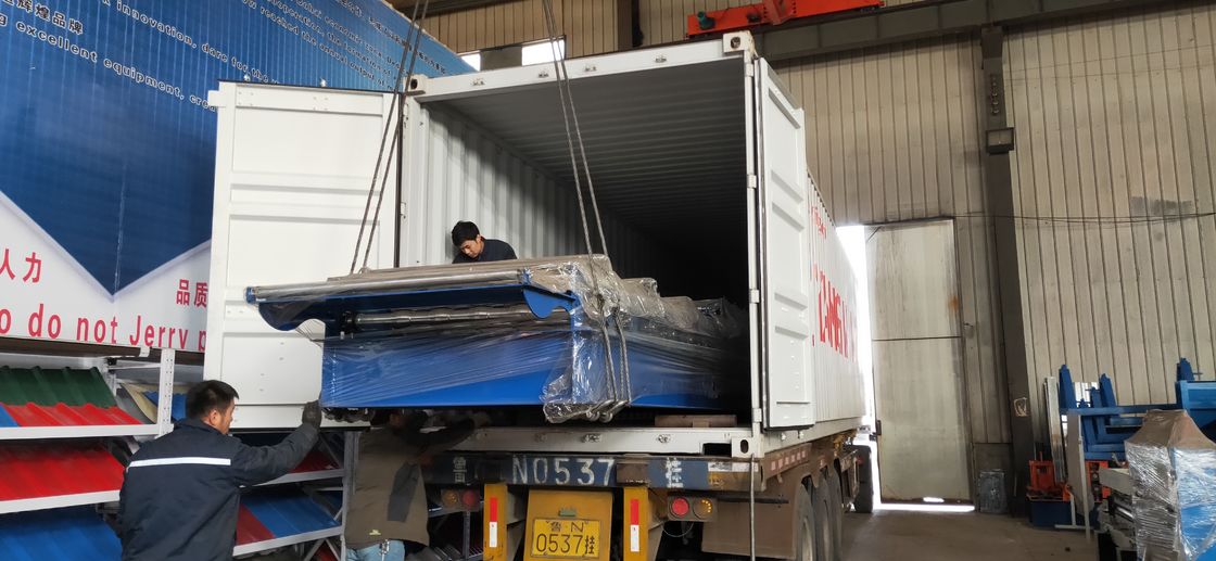 Trapezoïdetype 6 Rib Roof Tile Roll Forming-Machine 3 Fase