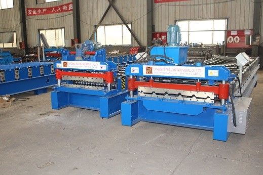 Golfvorm 0.9mm 3.5kw Golfdakbroodje die Machine vormen