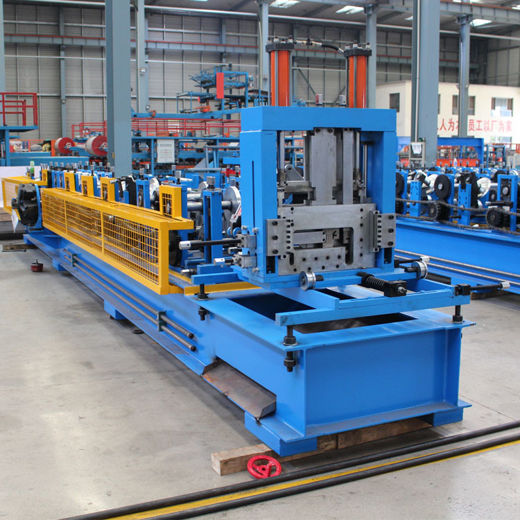 80-350 CZ Purlin Roll Forming Machine met PLC-besturingssysteem en hydraulische snijmodus
