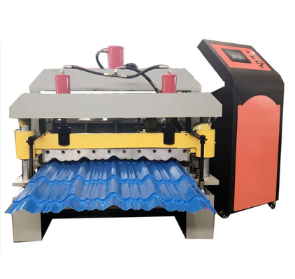 Ijzer 0.8mm het Golfbroodje die van het Dakwerkblad Machine Hydraulische Besnoeiing vormen