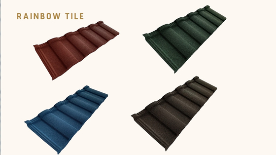 Roman Roofs Roofing Pomona Stone Met een laag bedekte Metaaltegel 0.4mm dik