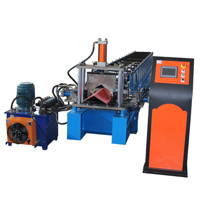 Hoektype de Machine van Ridge Cap Roof Roll Forming met Hydraulische Pers en Knipsel