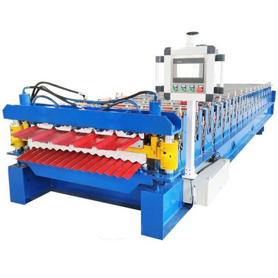 7.5m*1.2m*1.5m Grootte Trapezium en gegolfde daktegel machine voor de dakbedrijf