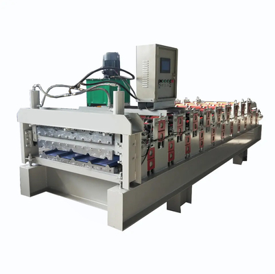 De hydraulische van het het Dakwerkblad van de Scheerbeurt Dubbele Laag Machine 8-15m/Min