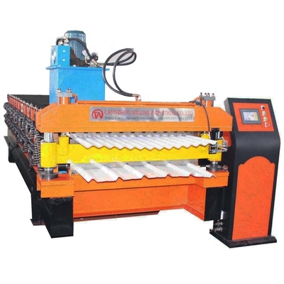 Aanpasbare 380v dakrolvormmachine met 13/14stations rollen
