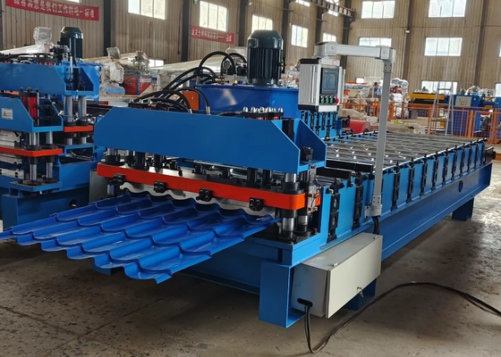 Plc 70 mm schachtdakrolvormmachine voor geglazuurde metalen tegels
