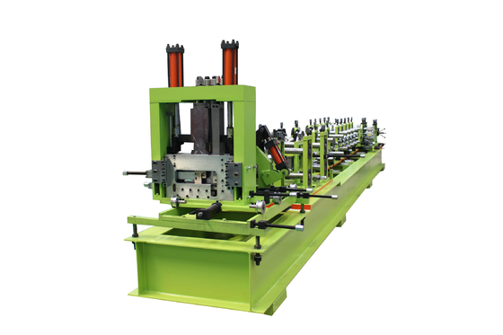 45# Stalen CZ U Purlin-machine 18 stations rollers