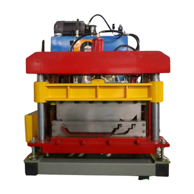Draagbare dubbele vergrendeling staande naad dakpaneel rolvormende machine met PLC Delta besturingssysteem en wandpaneel structuur