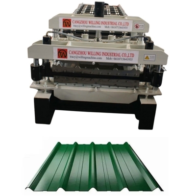 1250 mm breedte dubbele laag Ibr Roof Tile Roll Forming Machine Voor de bouw