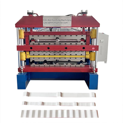Automatische PPGI GI PPGL GL IBR Panel Dubbellagig Metalen Dakwerk Rollen Vormende Machine TR4 TR5 Geaccorde dakplaat Staaltegel