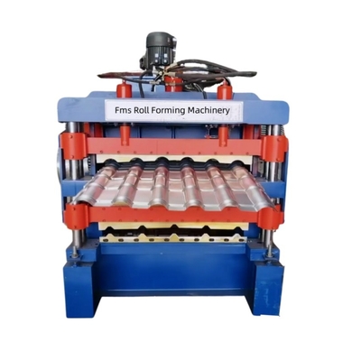 3 in 1 metalen staal Ibr dakplaten rolvormende machine met drie profielen op maat