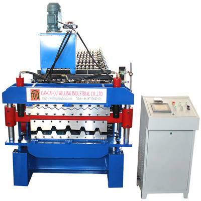 High Speed Roofing Tiles Machine Customization Double Layer Roof Sheet Roll Forming Machine voor Ibr gegolfde glazen