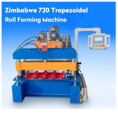 Aanpasbare 5V golfvormige trapezium daktegel stalen maakmachine dubbele laag dakbedekking ijzeren plaat metaal fabricage koude rollen vormen machine